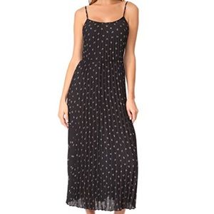 Vince polka dot pleated cami dress